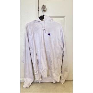 Champion White Hoodie